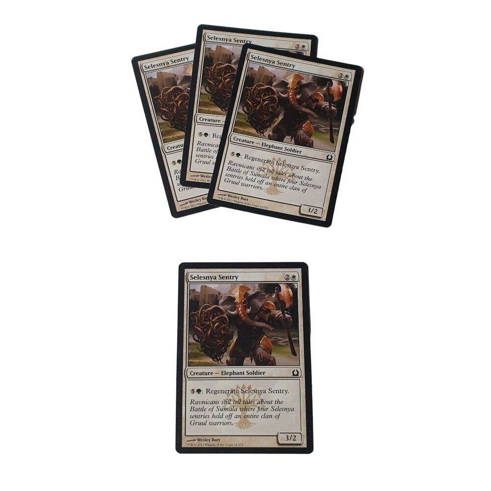 Magic The Gathering Selesnya Sentry Creature Elephant Soldier 21/274 Wizards